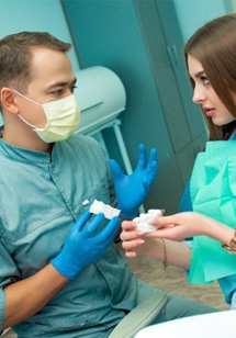 Patient in Greenbrier East talking about tooth replacement