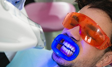 In-office whitening is quick, easy, and painless in Chesapeake, VA